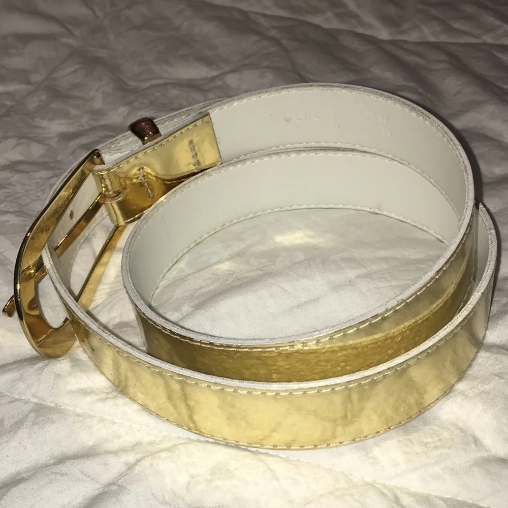 Metallic Gold Vintage Glam Belt Size M